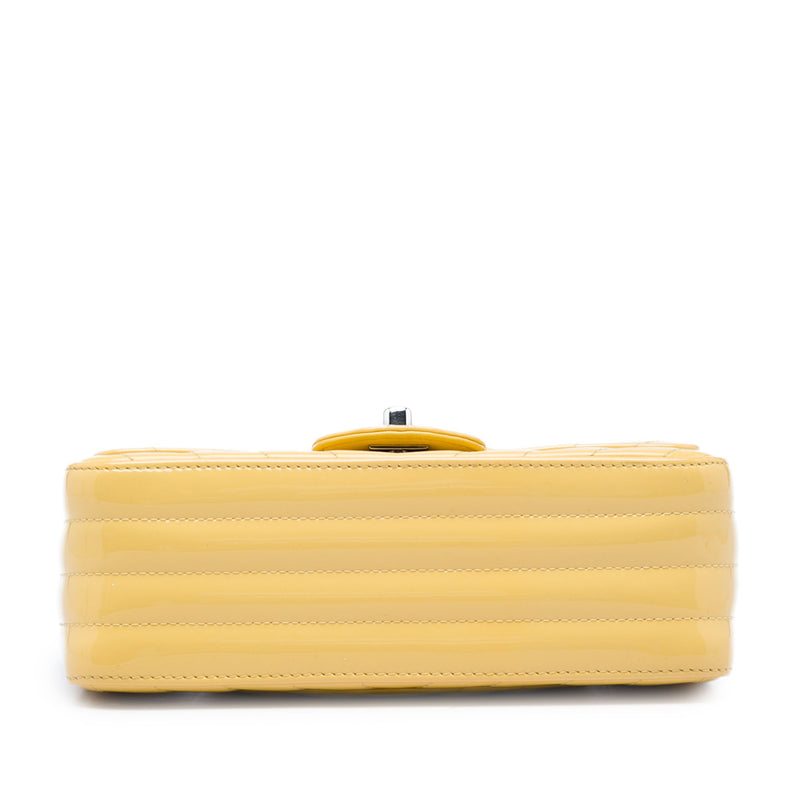 Mini Rectangular Classic Chevron Patent Single Flap - Image 3
