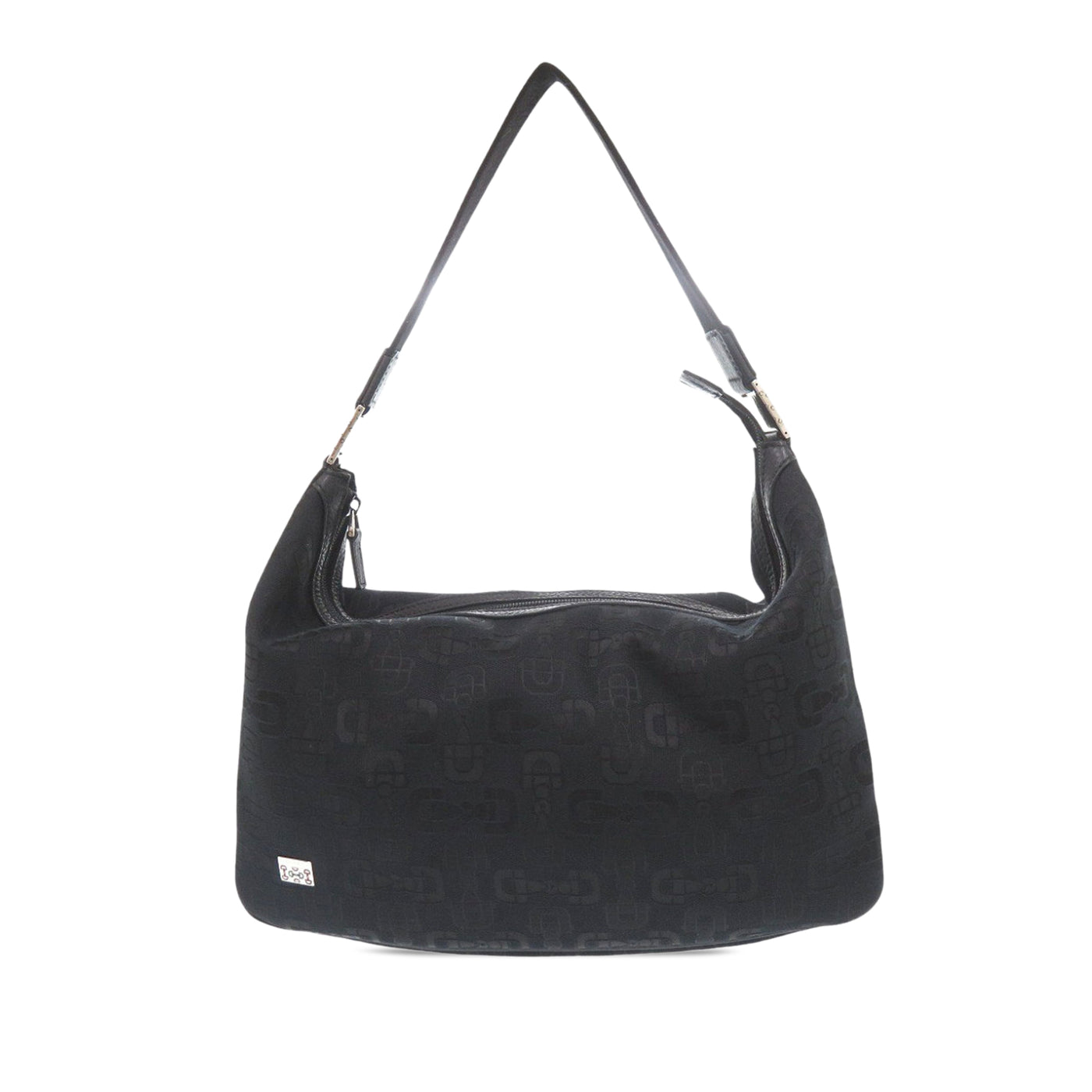 Horsebit Canvas Shoulder Bag - Image 1