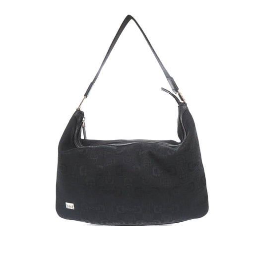 Horsebit Canvas Shoulder Bag - Image 1