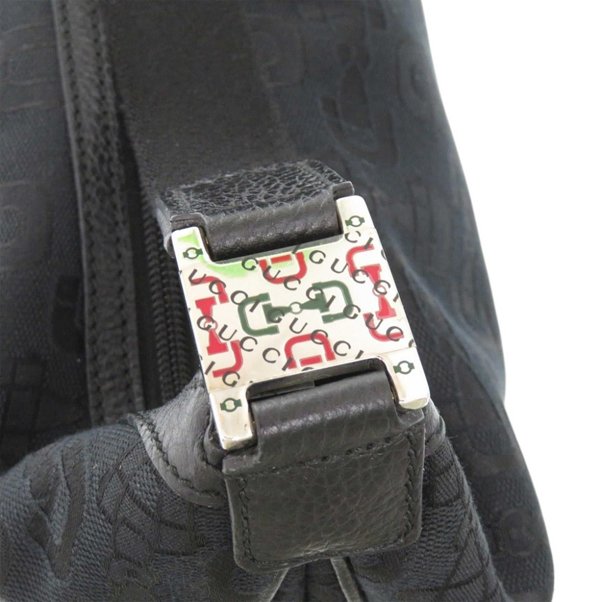 Horsebit Canvas Shoulder Bag - Image 8