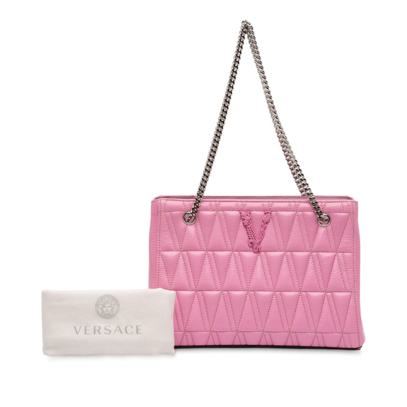 Quilted Leather Virtus Tote - Image 12