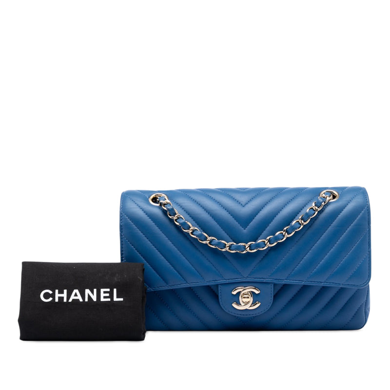 Medium Classic Chevron Lambskin Double Flap - Image 6