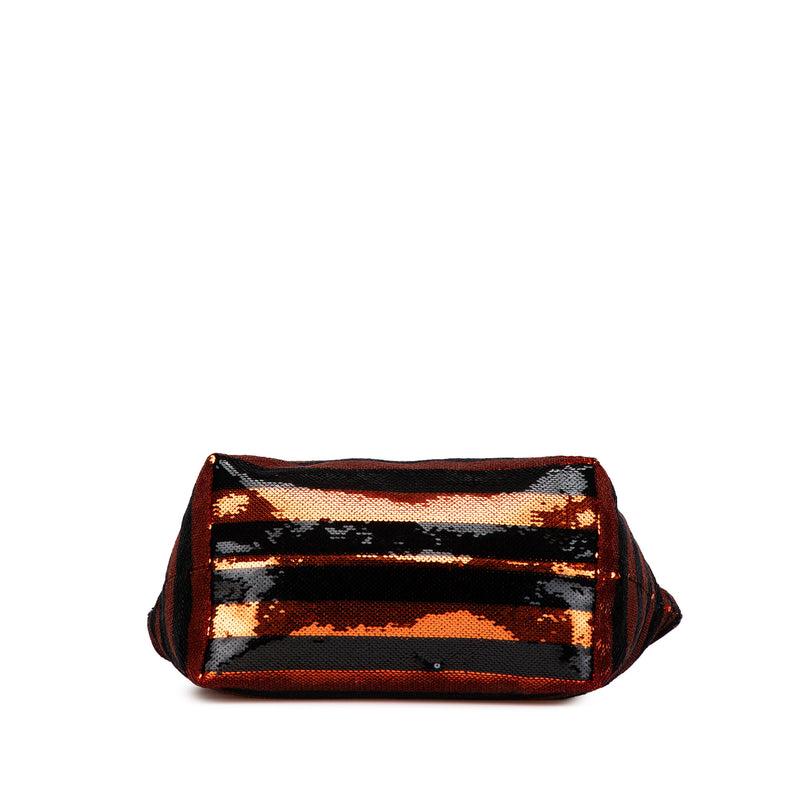 Satin Sequin Stripes Tote - Image 3