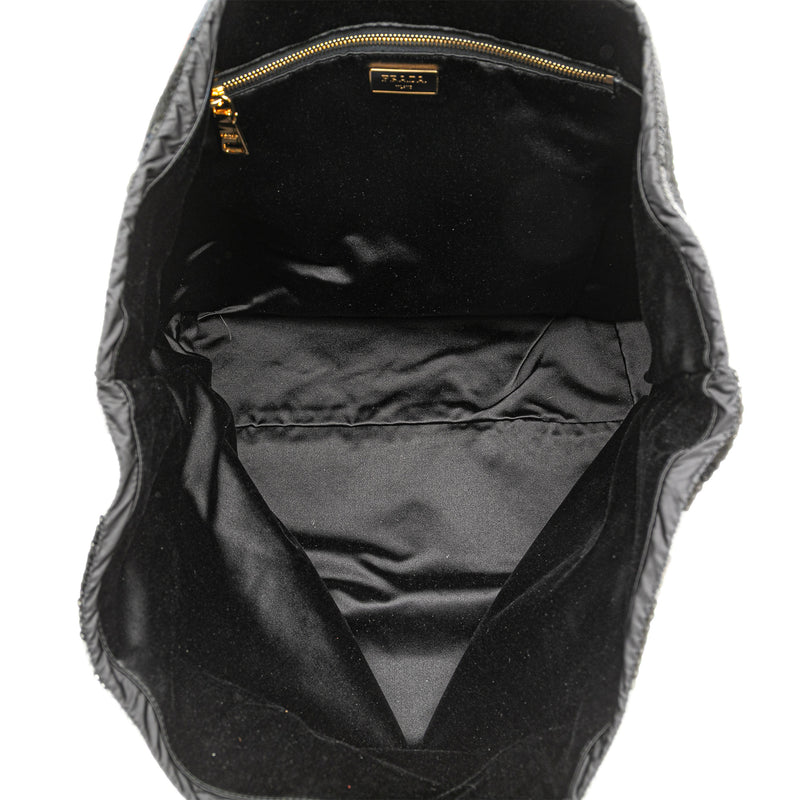 Satin Sequin Stripes Tote - Image 4