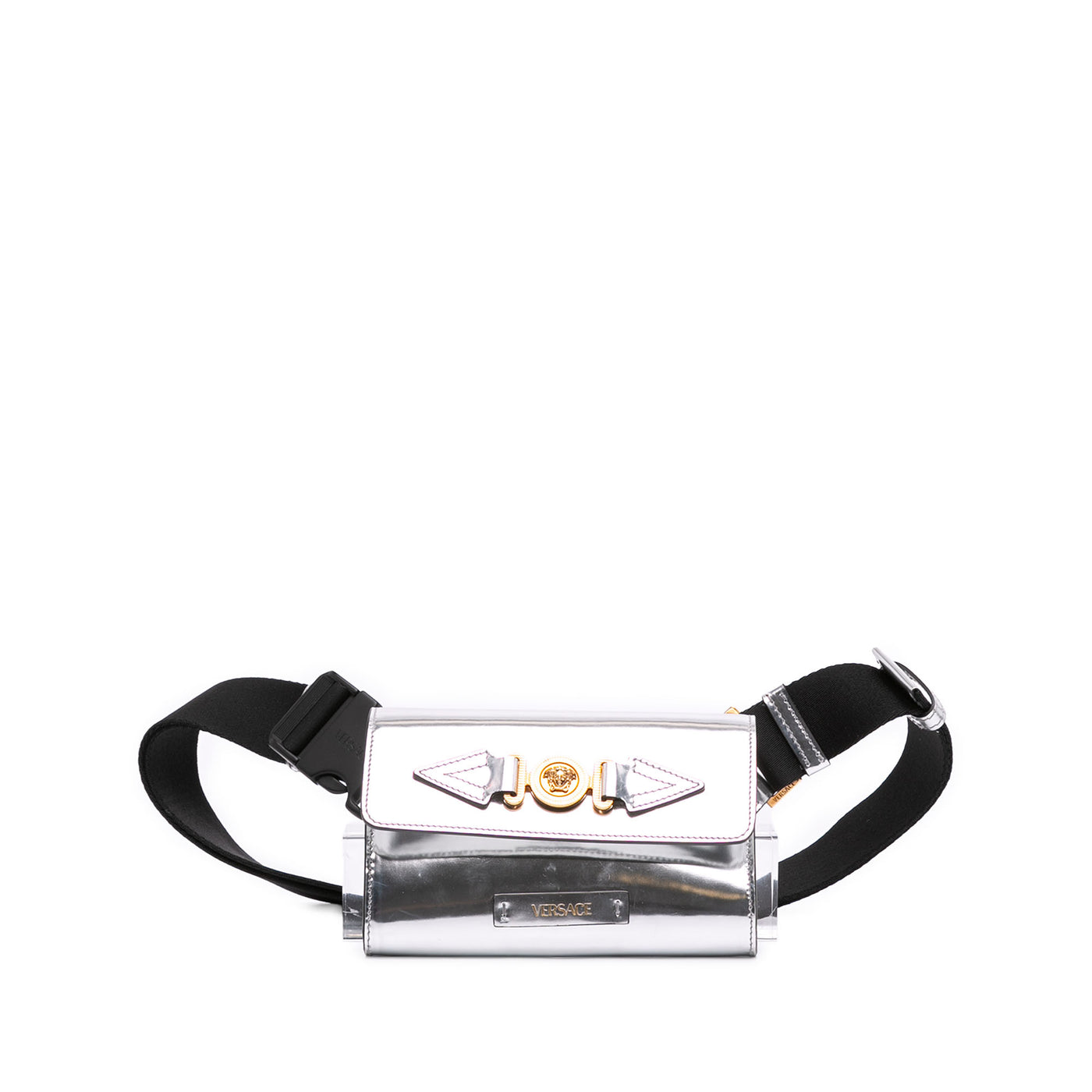 Metallic Calfskin La Medusa Biggie Belt Bag - Image 1