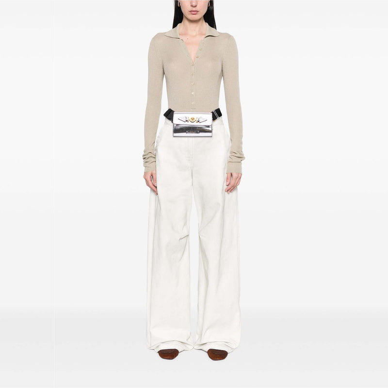 Metallic Calfskin La Medusa Biggie Belt Bag - Image 6