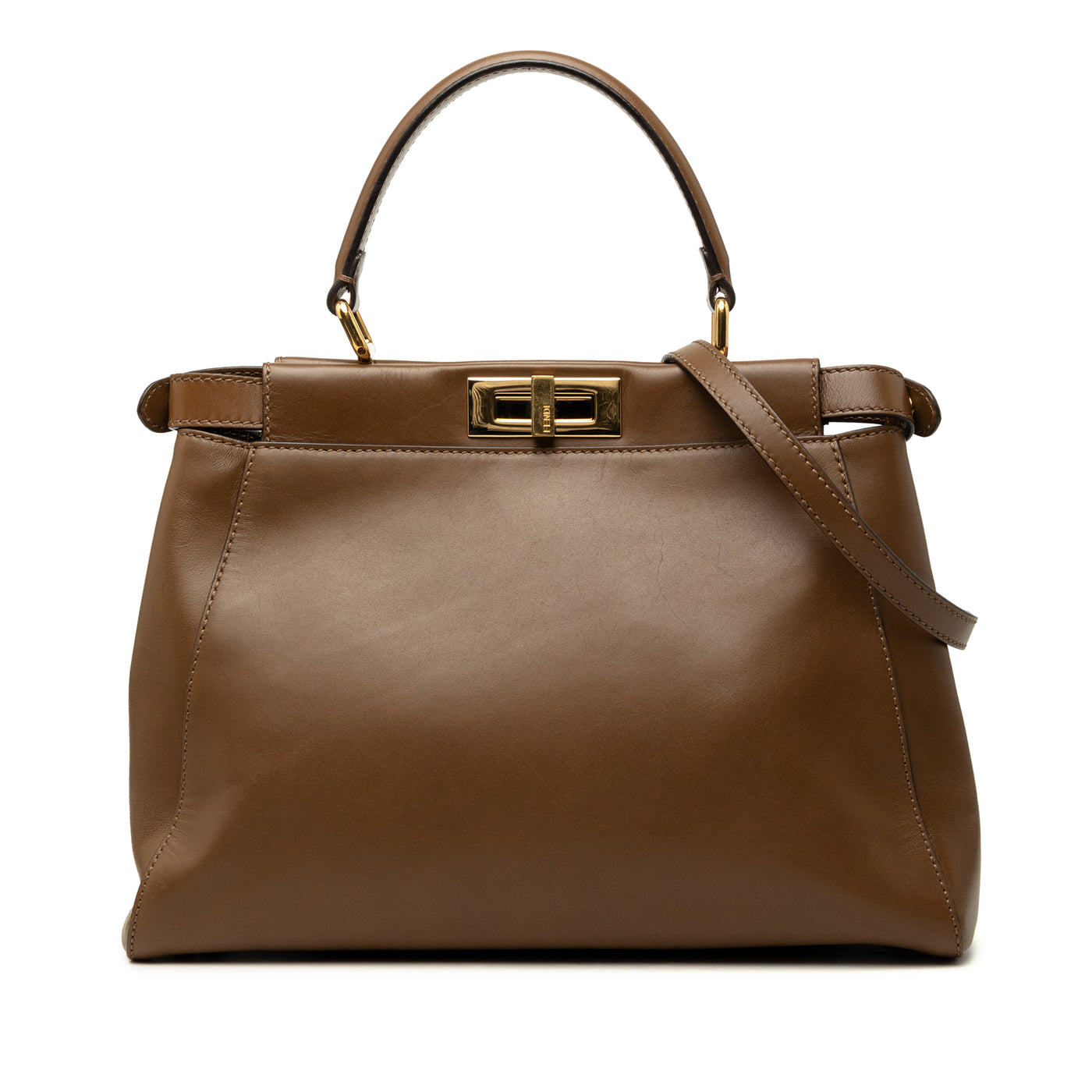 Medium Leather Peekaboo Iconic Satchel - Image 1