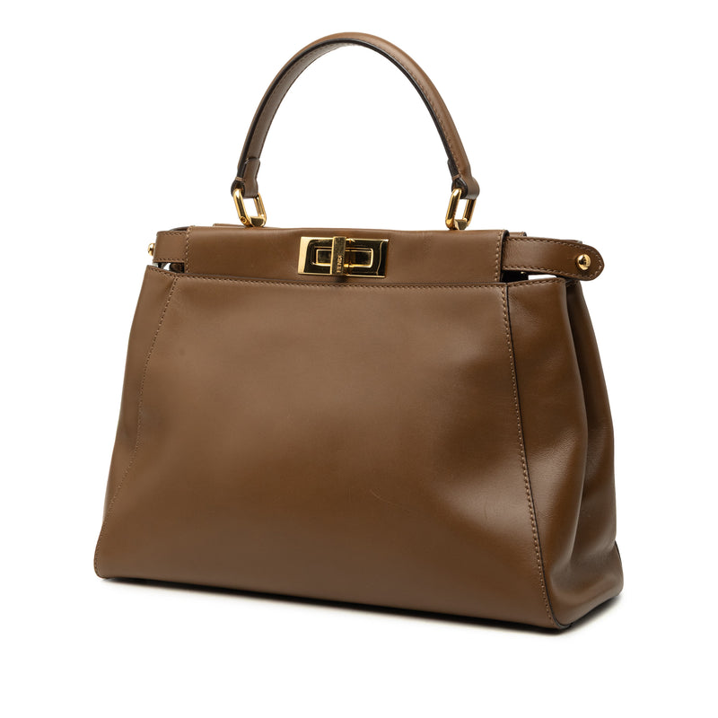 Medium Leather Peekaboo Iconic Satchel - Image 2
