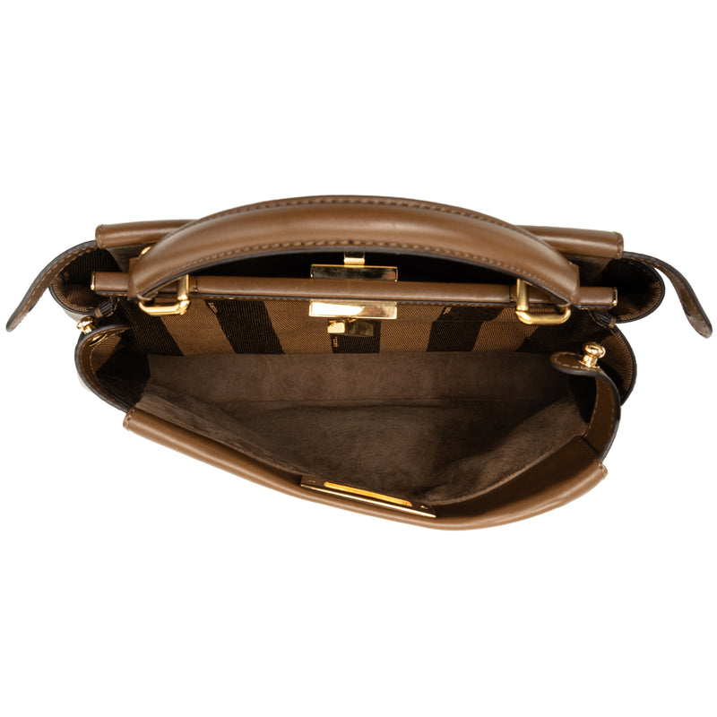 Medium Leather Peekaboo Iconic Satchel - Image 4
