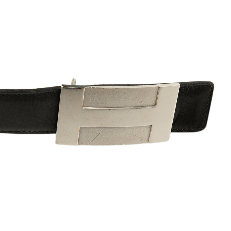 Box Calf and Togo H Plate Reversible Belt - Image 5
