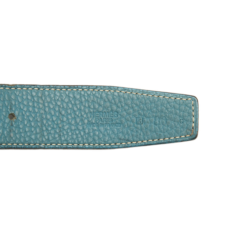 Box Calf and Togo H Plate Reversible Belt - Image 6