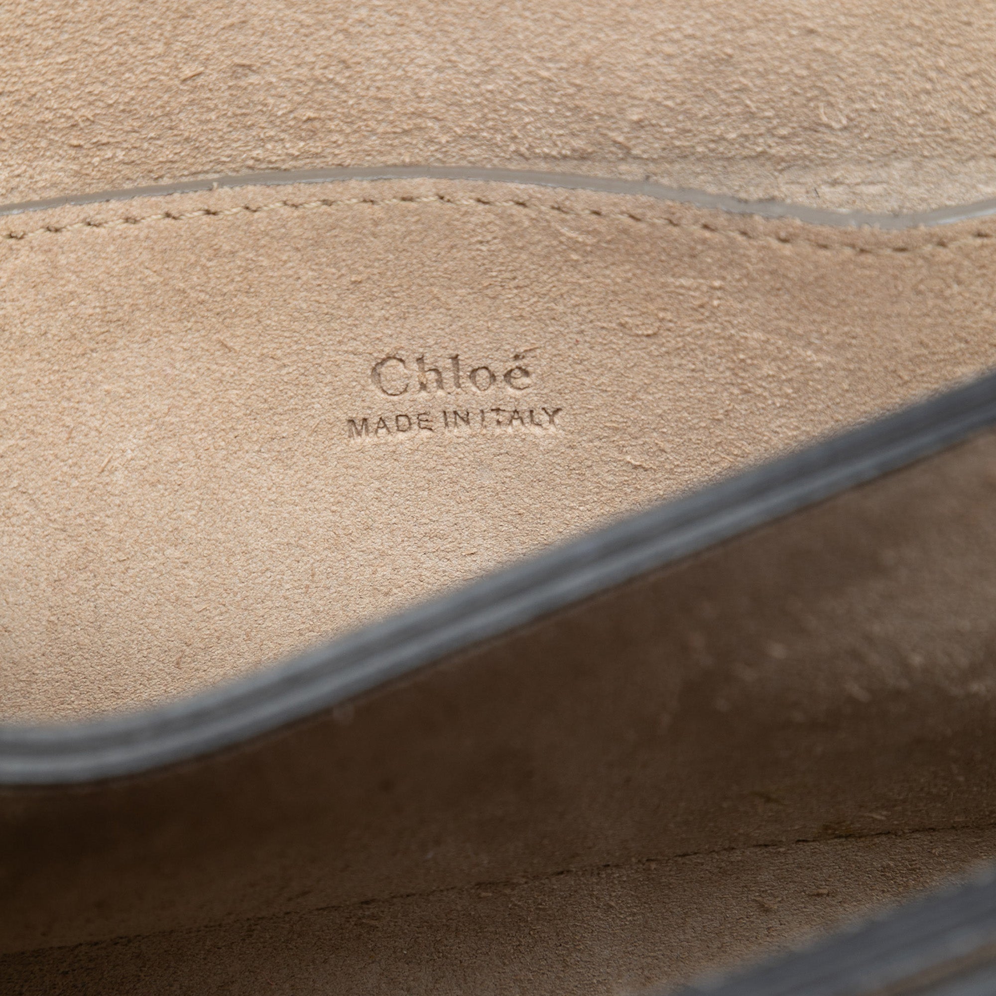 Small Suede and Calfskin Faye Crossbody - Image 5
