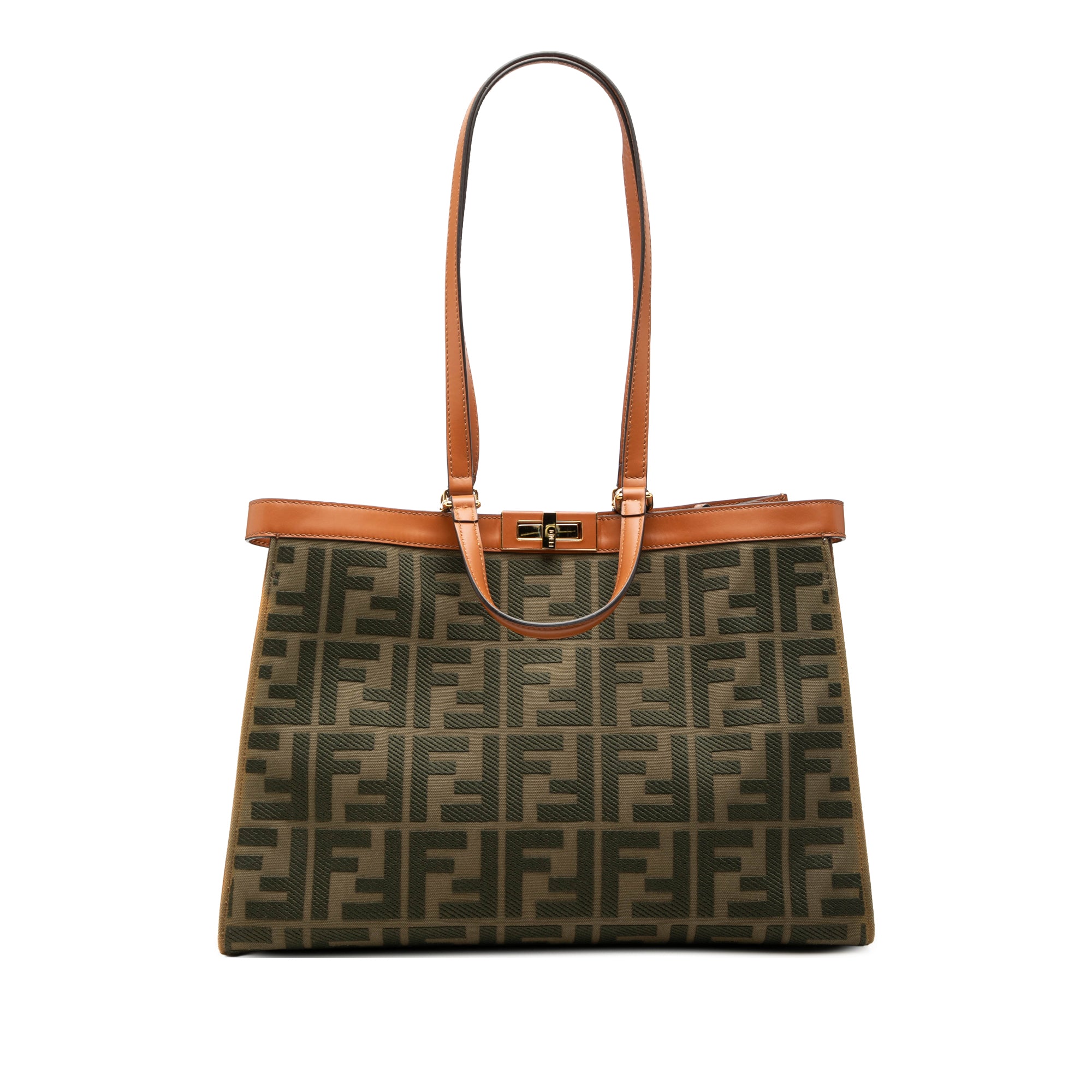 Zucca Embroidered Canvas Peekaboo X Tote - Image 1