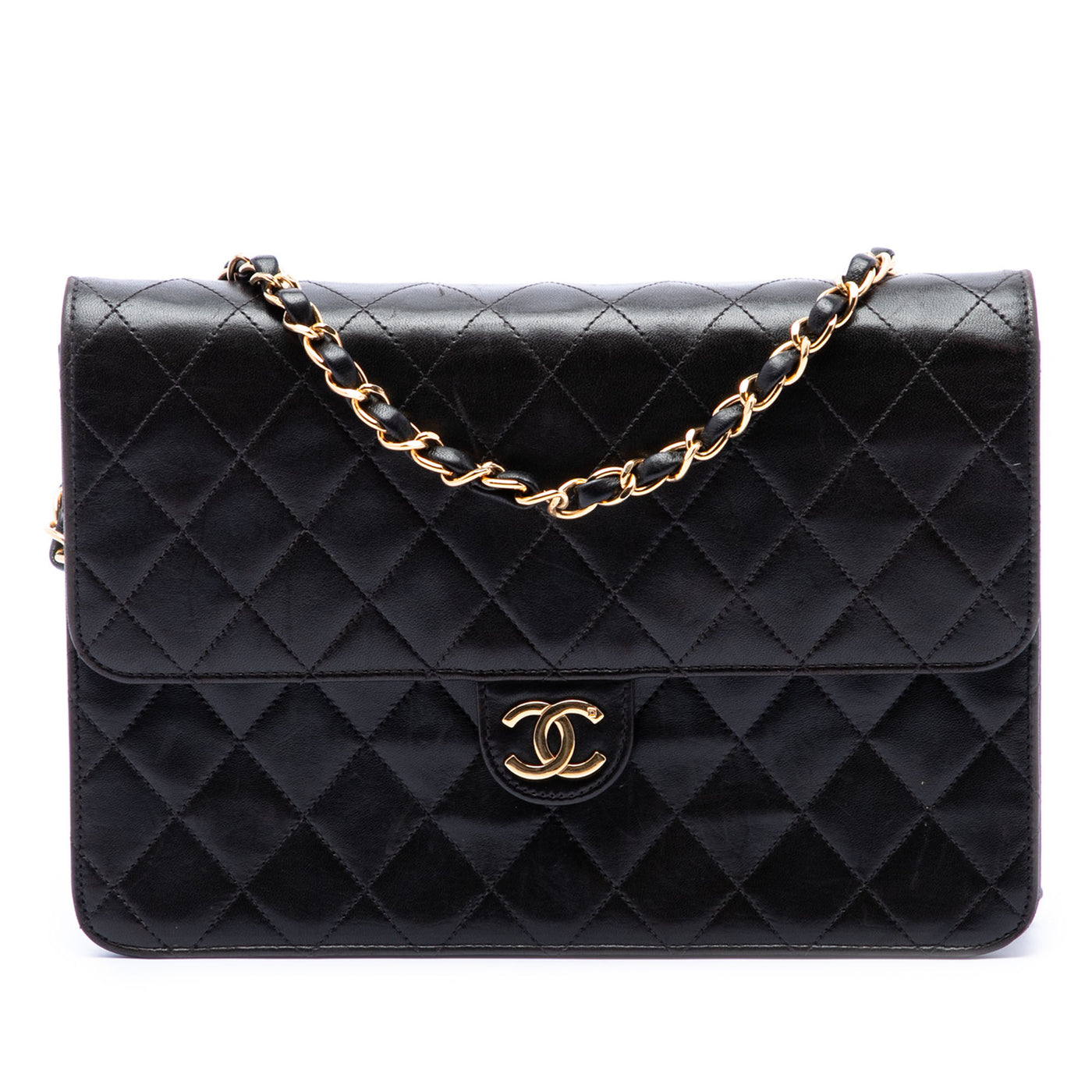 Medium CC Quilted Lambskin Single Flap - Image 1