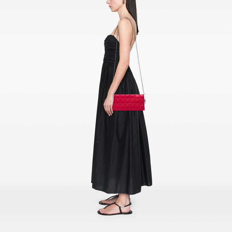 Lambskin Cannage Lady Dior Chain Convertible Clutch - Image 5