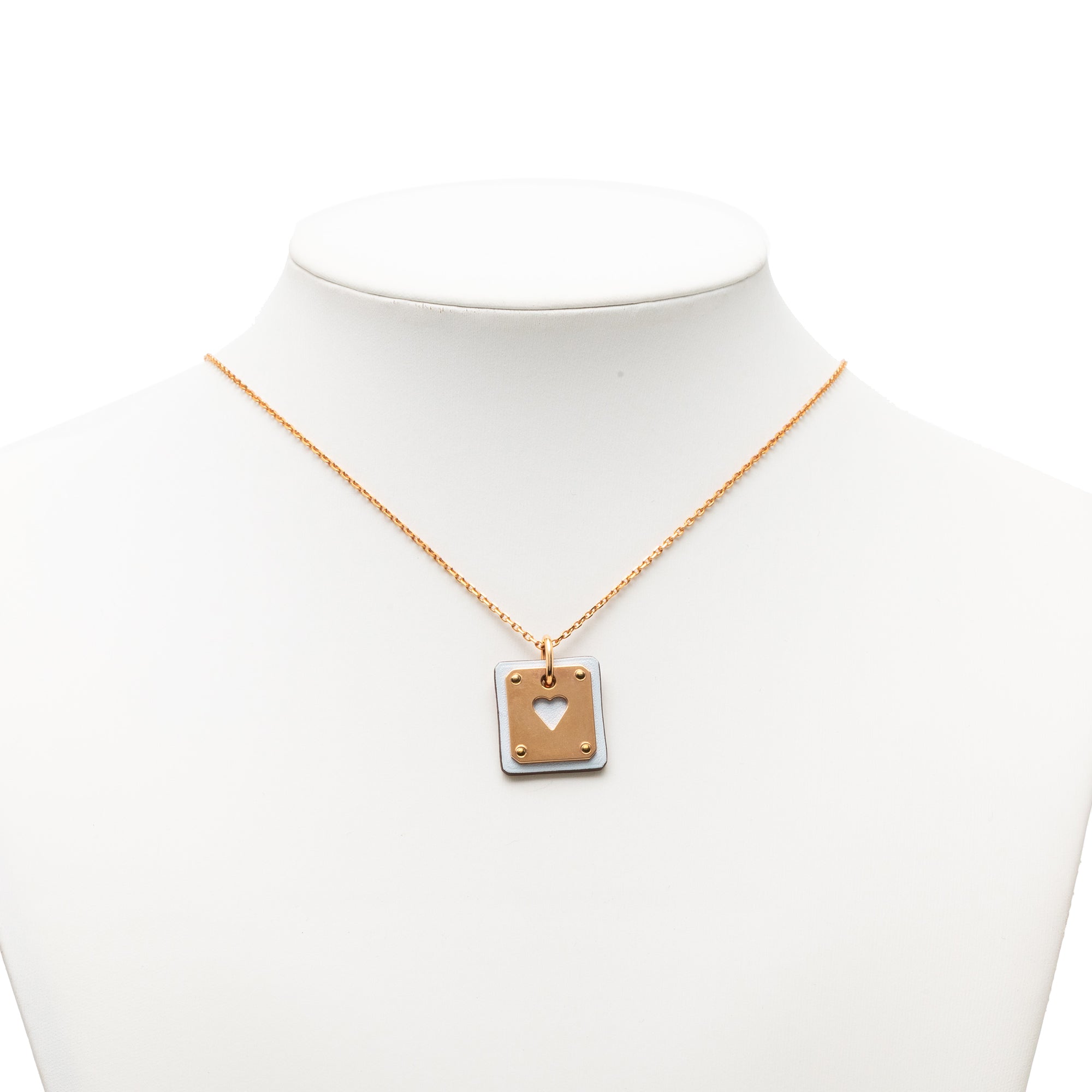 Small Rose Gold Plated Swift As de Coeur Pendant Necklace - Image 6