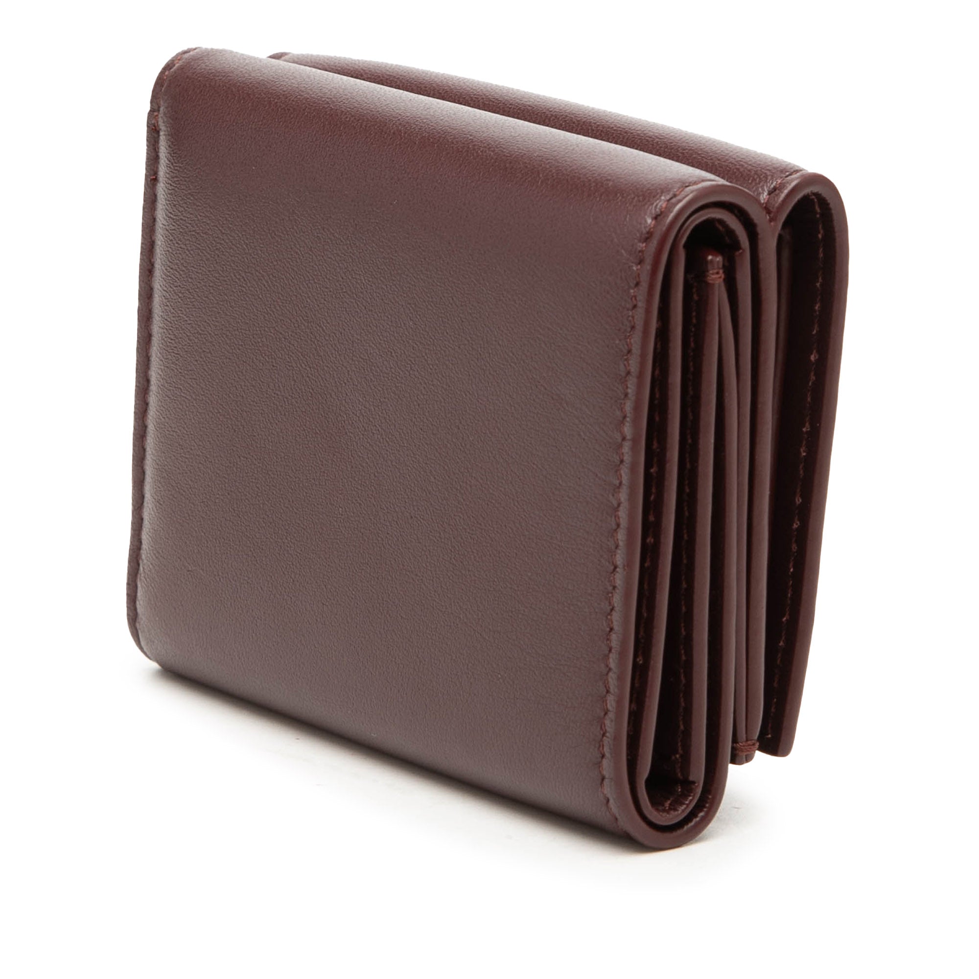 Leather Anagram Trifold Wallet - Image 2