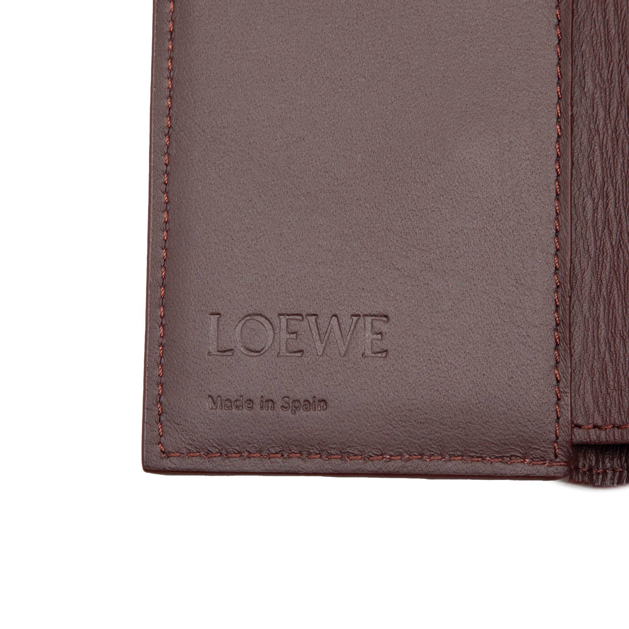 Leather Anagram Trifold Wallet - Image 6