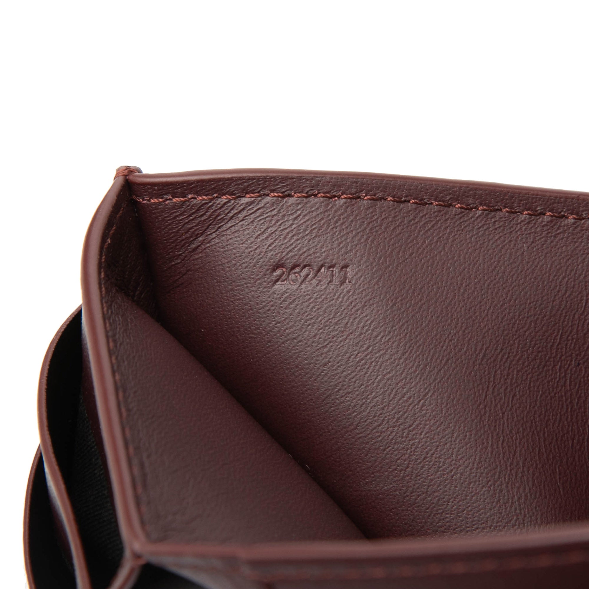 Leather Anagram Trifold Wallet - Image 7