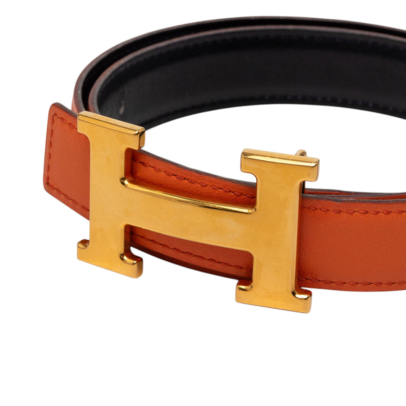 Box Calf Constance H Reversible Belt - Image 4