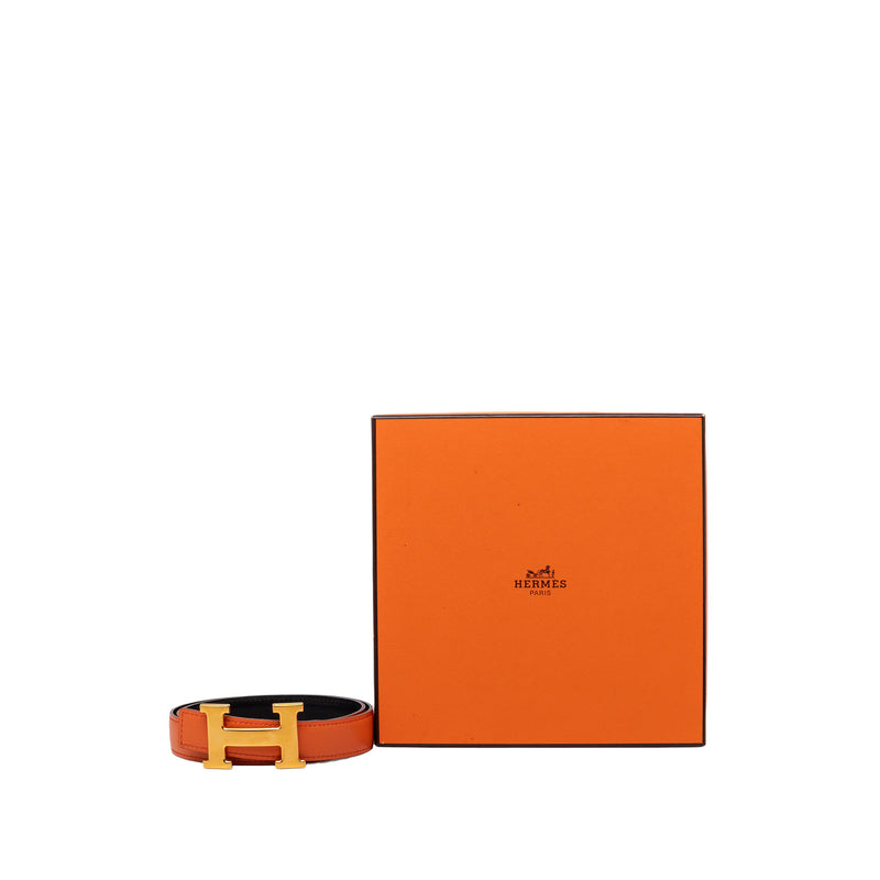 Box Calf Constance H Reversible Belt - Image 7