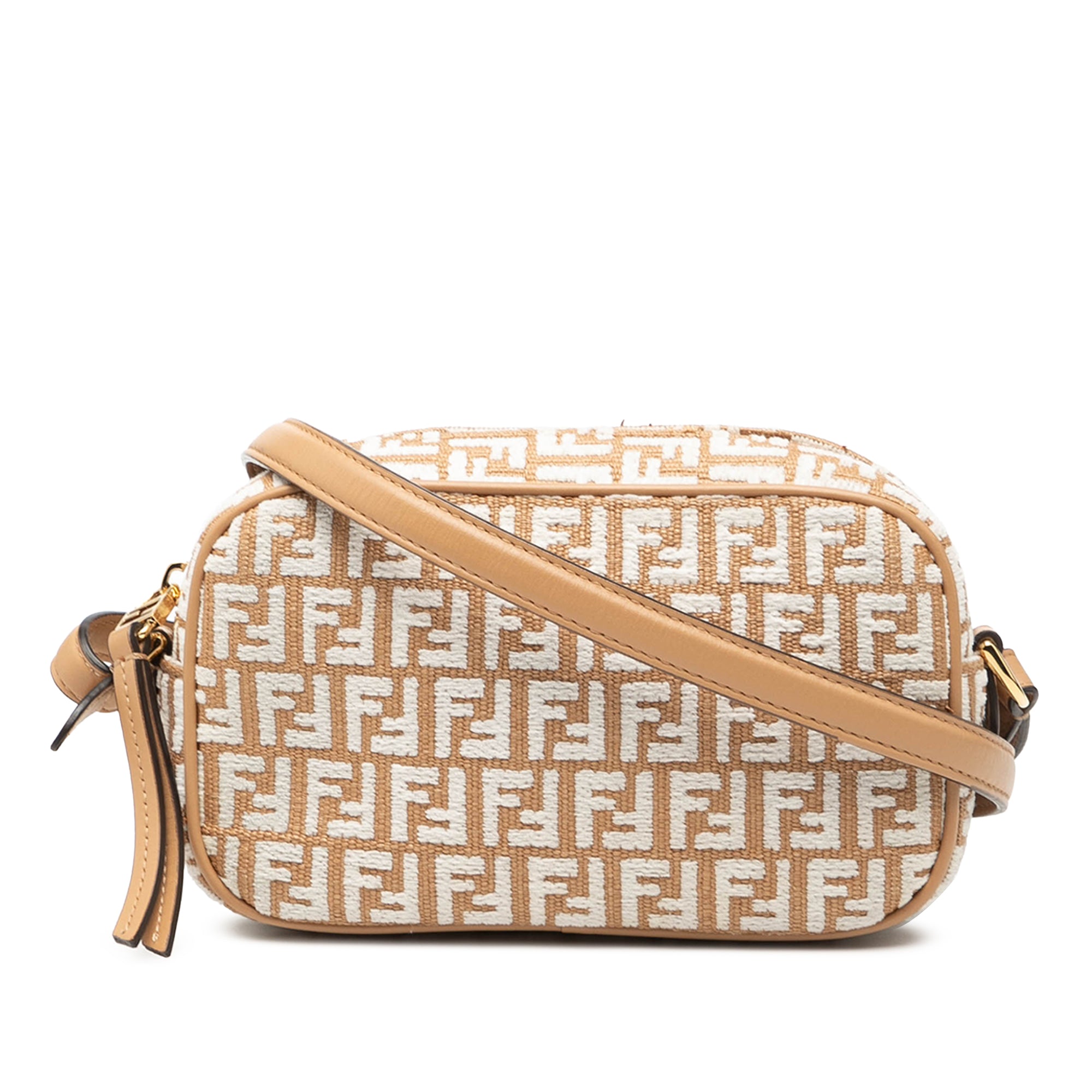 Mini Raffia FF 1974 Camera Bag - Image 1