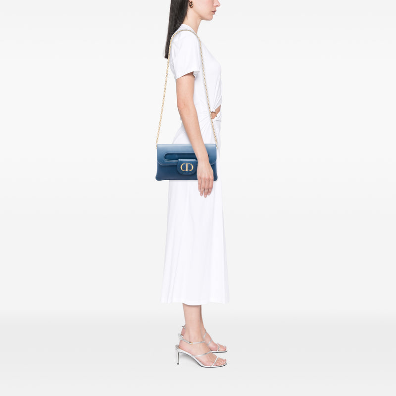 Medium Calfskin DiorDouble Chain Bag - Image 6