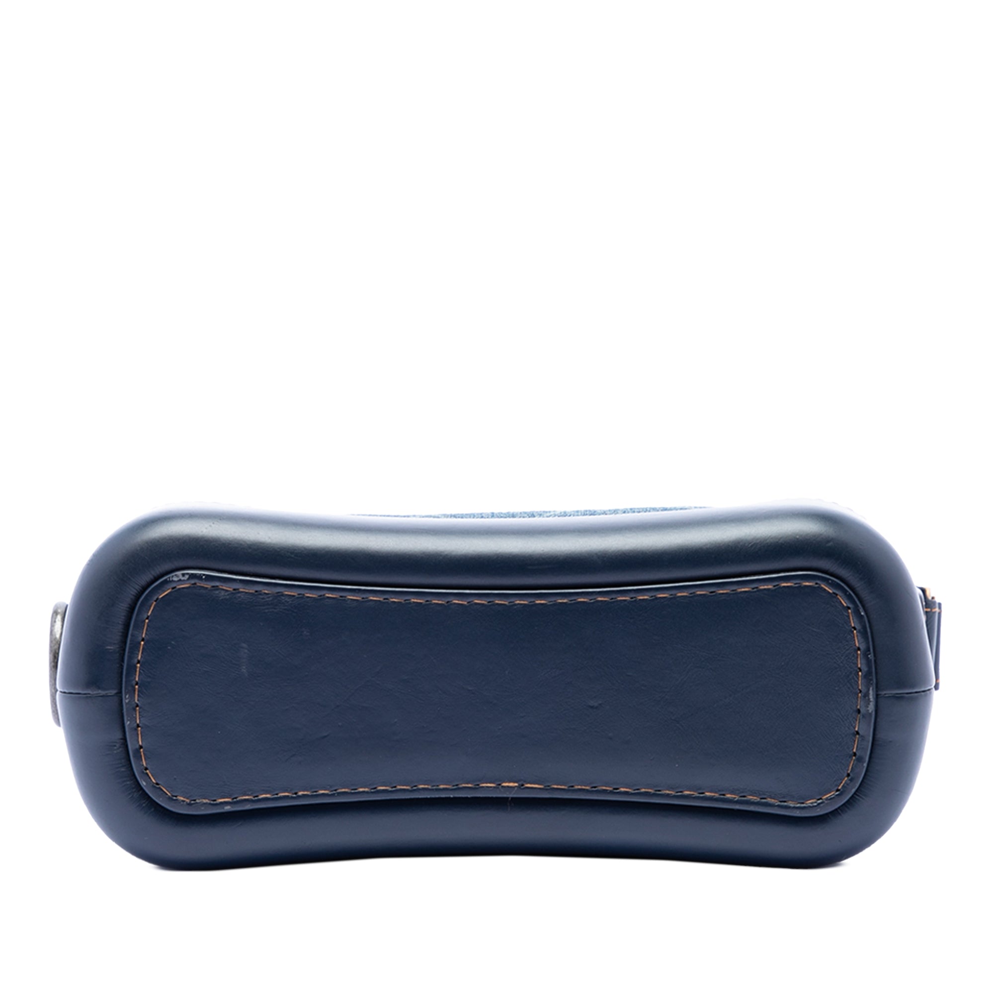 Small Printed Denim and Calfskin Gabrielle Hobo - Image 3