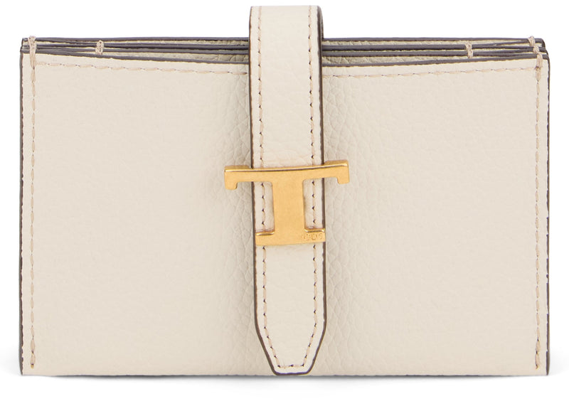 Tods Calfskin Wallet — White