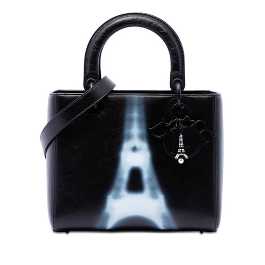 Medium Crinkled Calfskin Eiffel Tower Lady Dior - Image 1