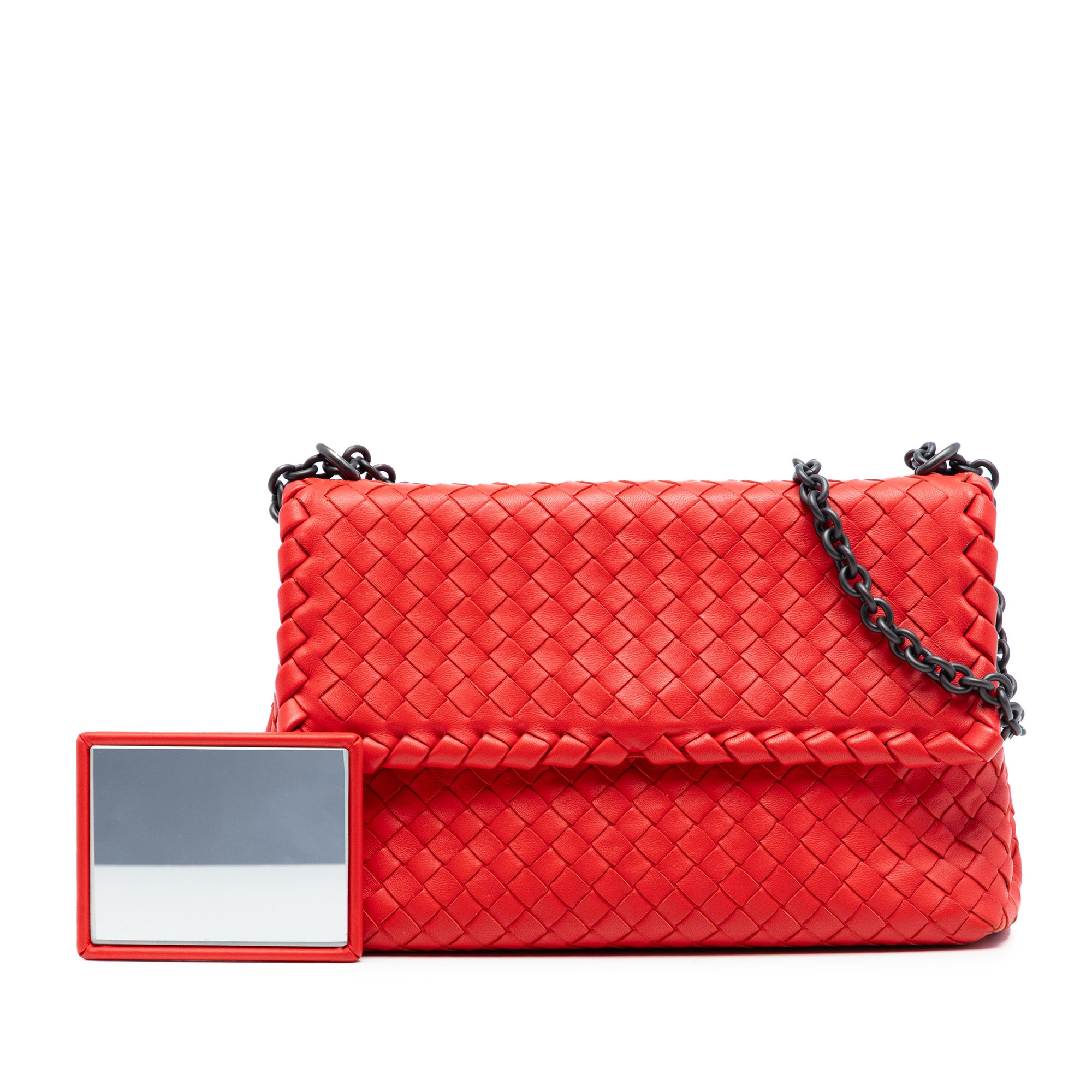 Small Nappa Intrecciato Olimpia Shoulder Bag - Image 8