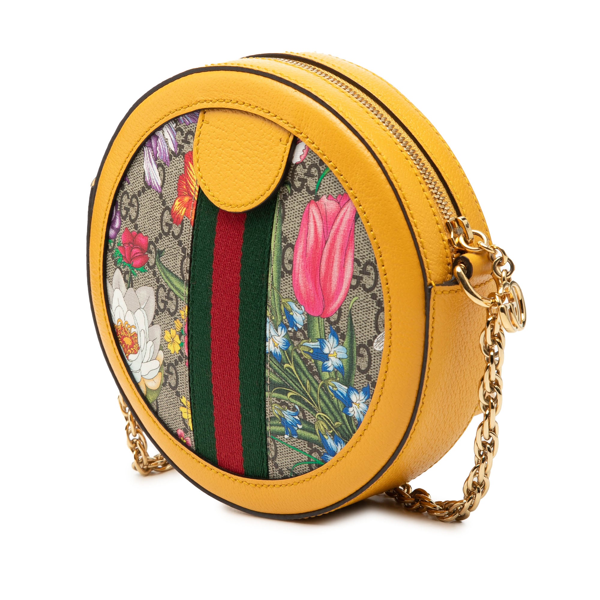 Mini GG Supreme Flora Ophidia Round Crossbody - Image 2