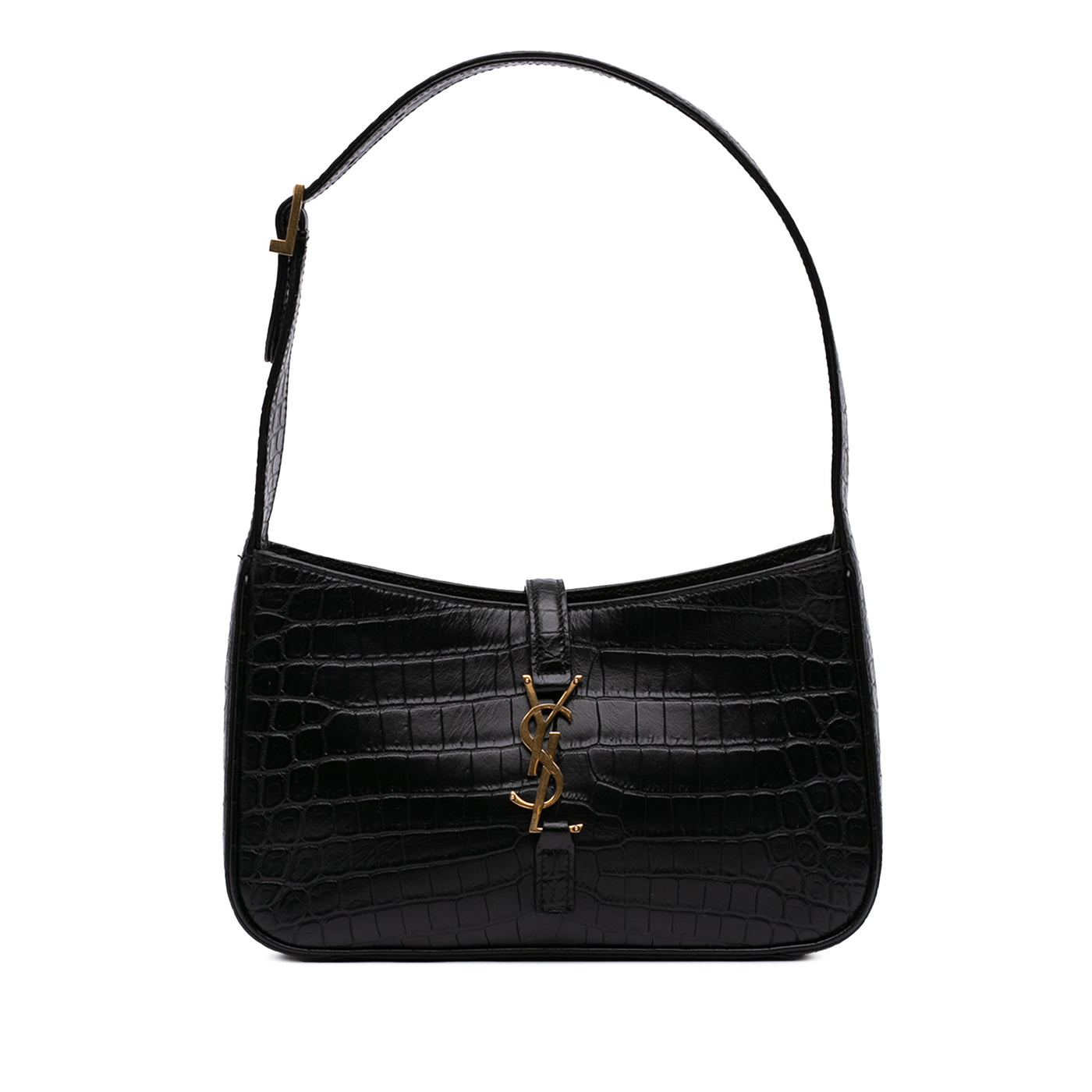 Croc Embossed Leather Le 5 A 7 - Image 1