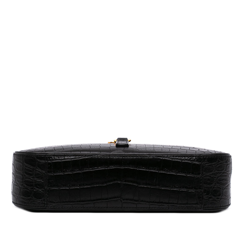 Croc Embossed Leather Le 5 A 7 - Image 3
