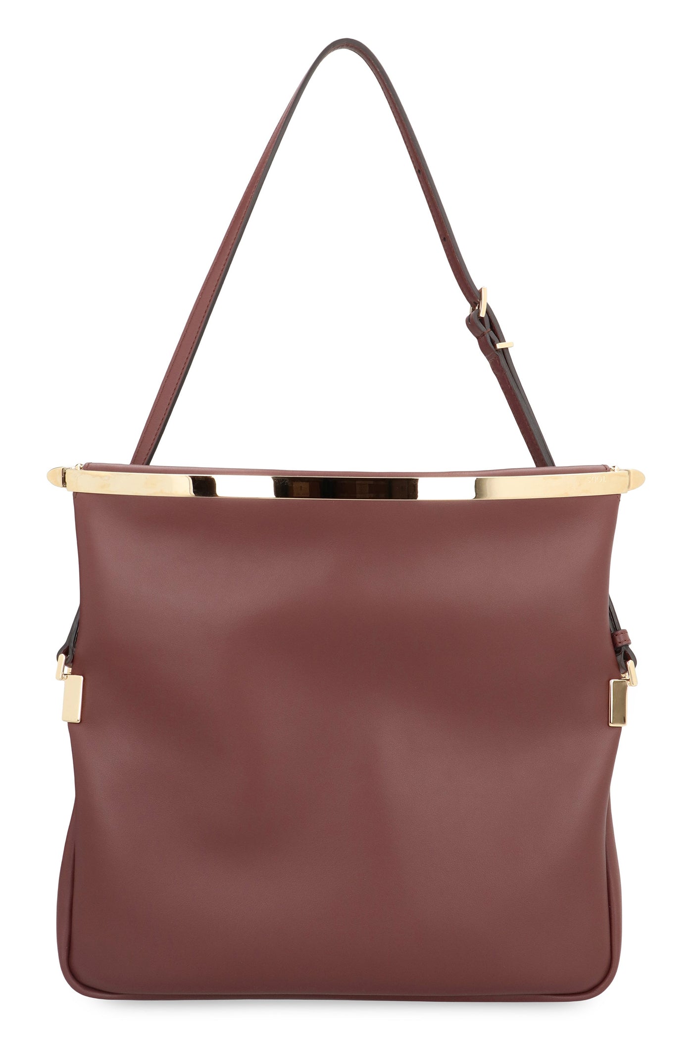 Tods Calf Leather Shoulder Bag — Brown