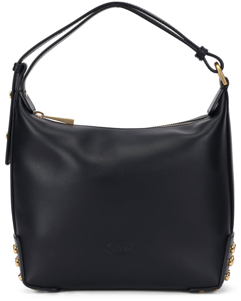 Tods Shoulder Bag — Black Leather