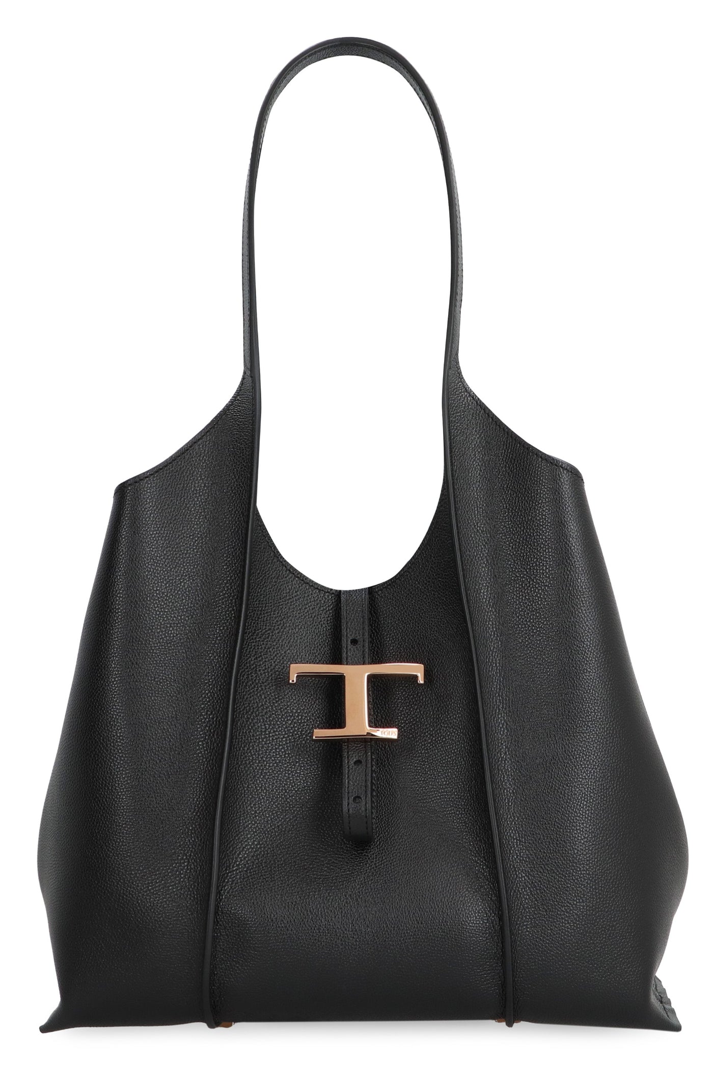 Tods Tote Bag — Black Calf Leather