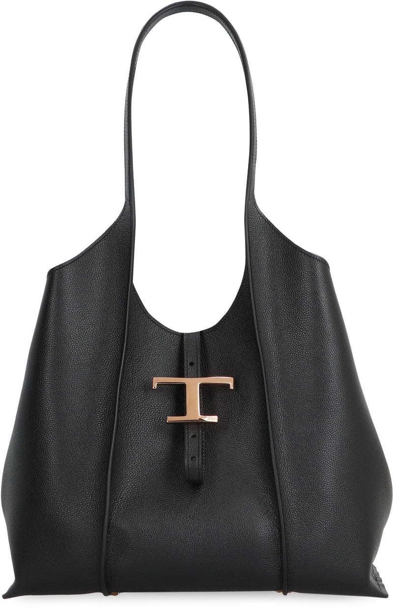Tods Tote Bag — Black Calf Leather