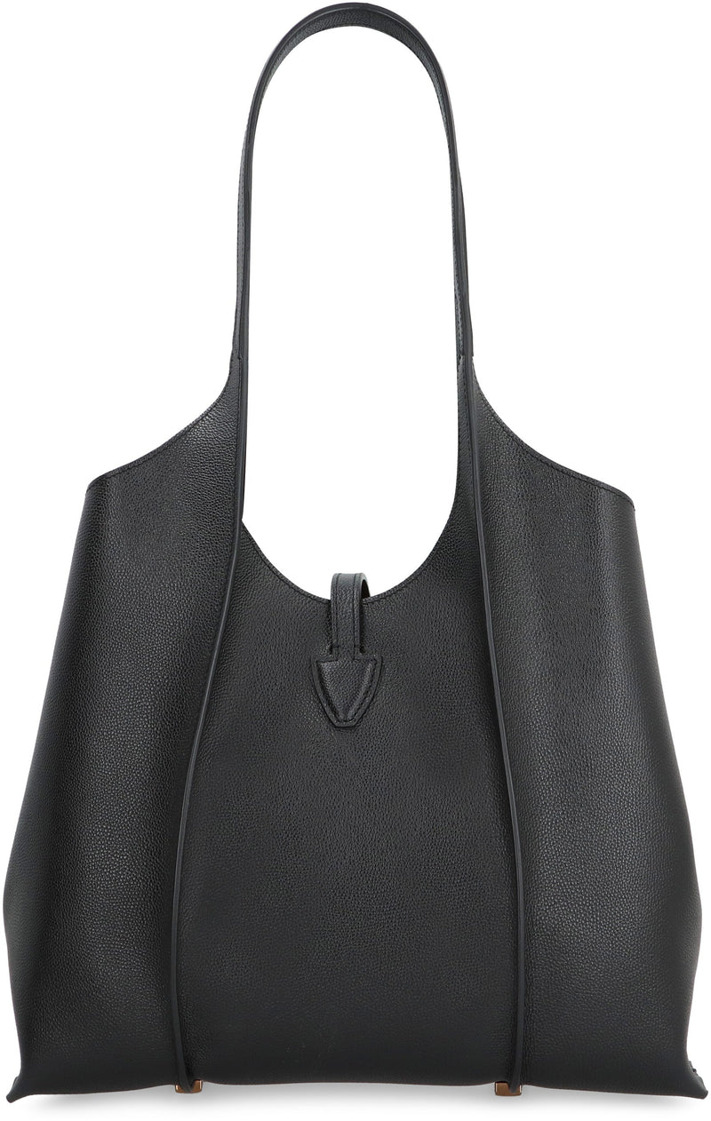 Tods Tote Bag — Black Calf Leather