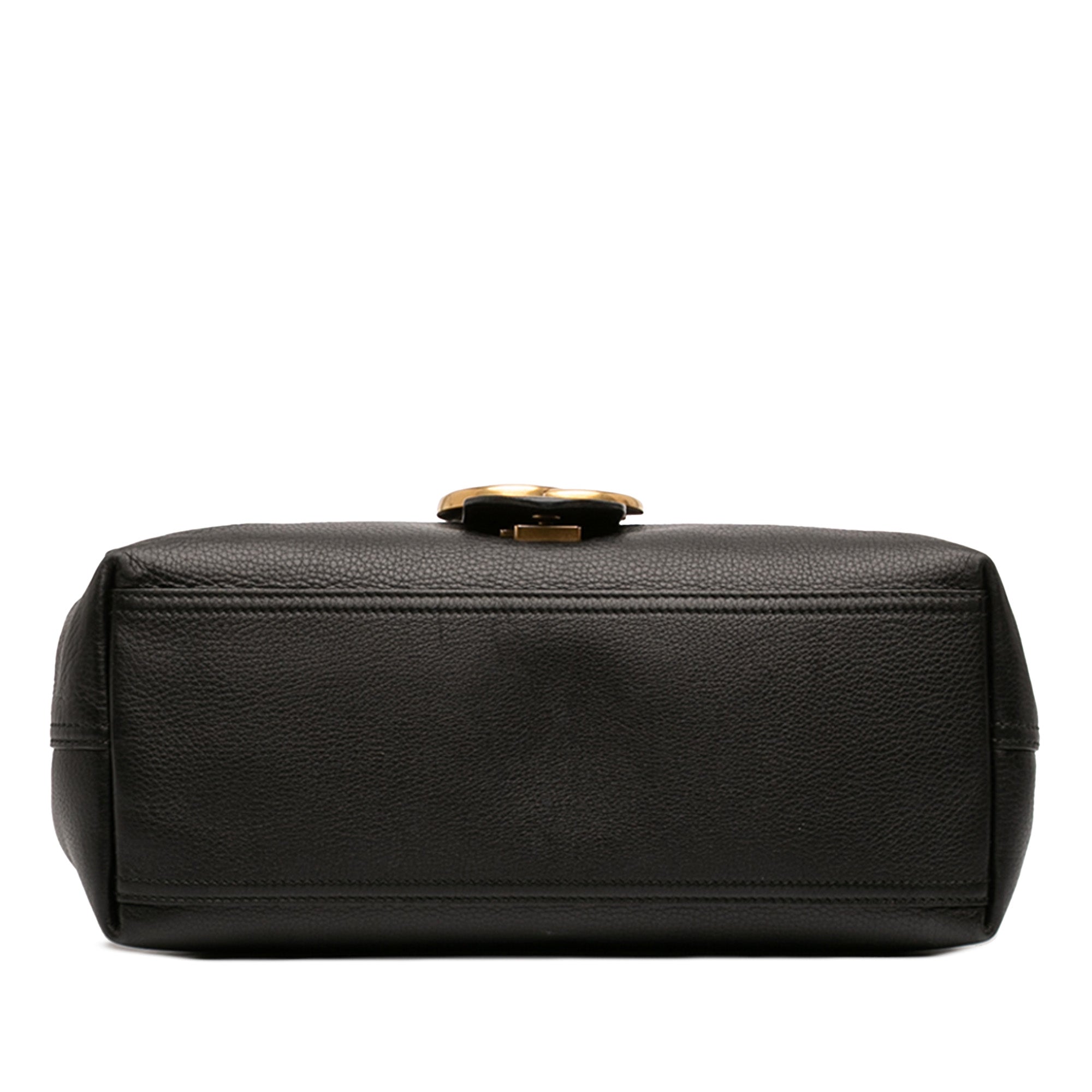 Large GG Marmont Pebbled Calfskin Flap Shoulder Bag - Image 3