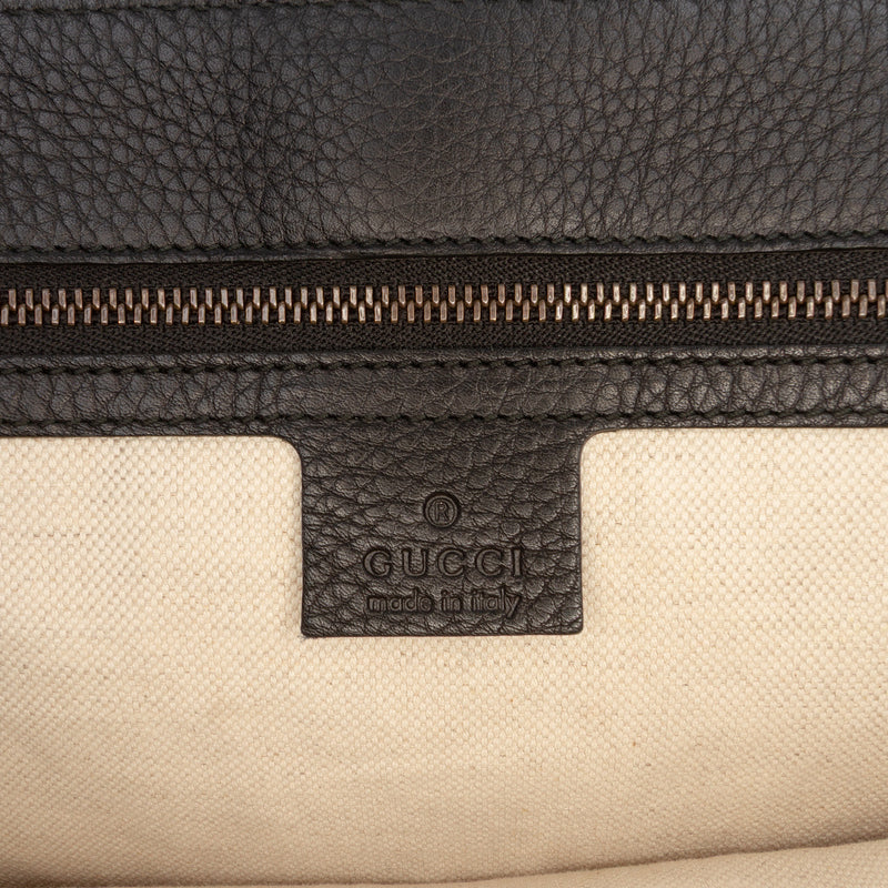 Large GG Marmont Pebbled Calfskin Flap Shoulder Bag - Image 5