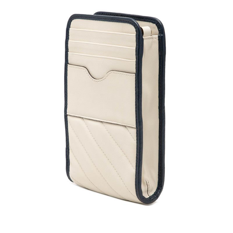 GG Marmont Matelasse Diagonal Calfskin Torchon Phone Holder Crossbody - Image 2