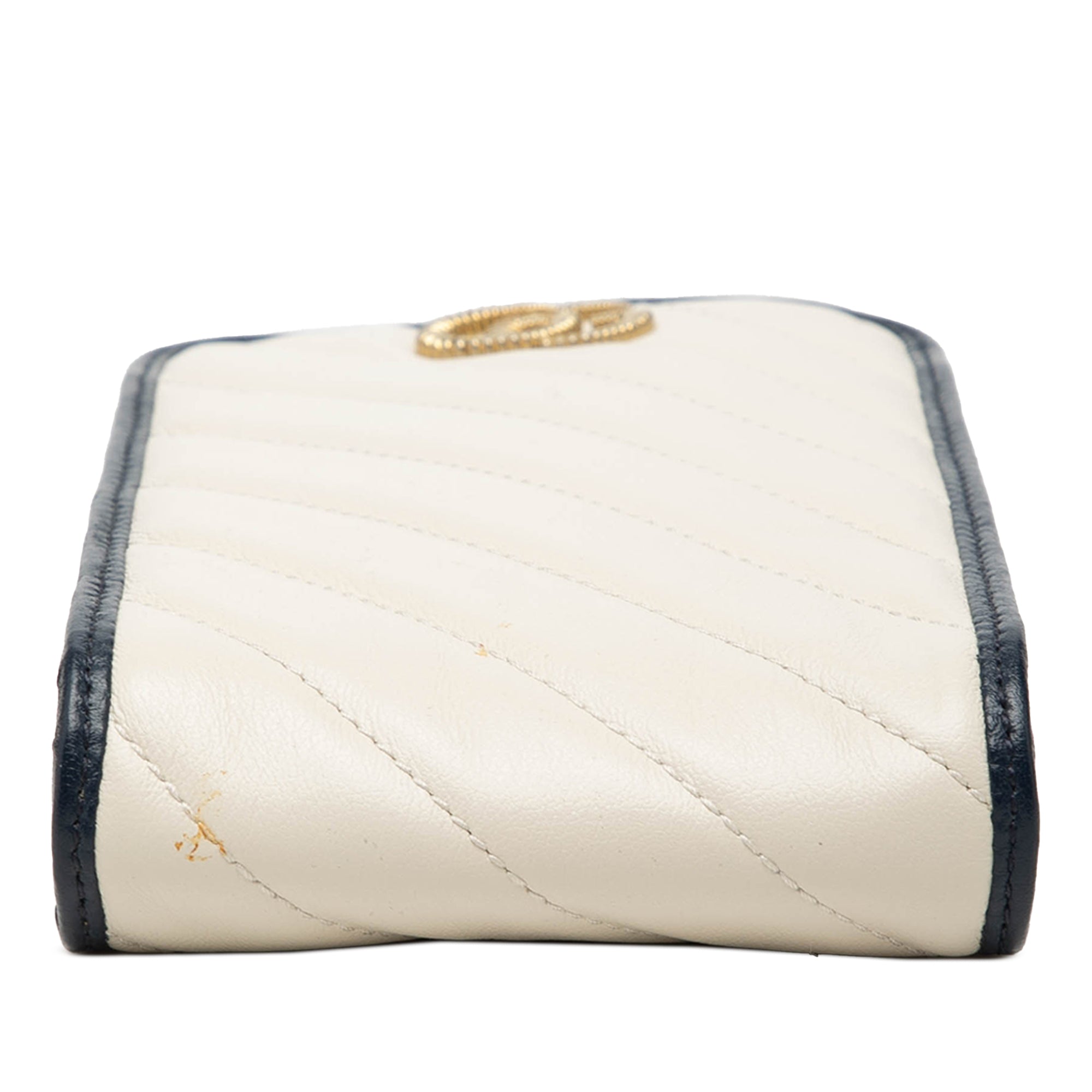 GG Marmont Matelasse Diagonal Calfskin Torchon Phone Holder Crossbody - Image 3