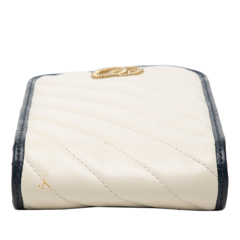 GG Marmont Matelasse Diagonal Calfskin Torchon Phone Holder Crossbody - Image 3