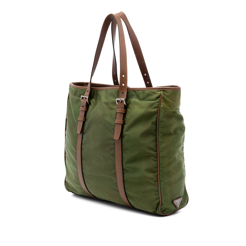 Leather Trimmed Tessuto Tote - Image 2