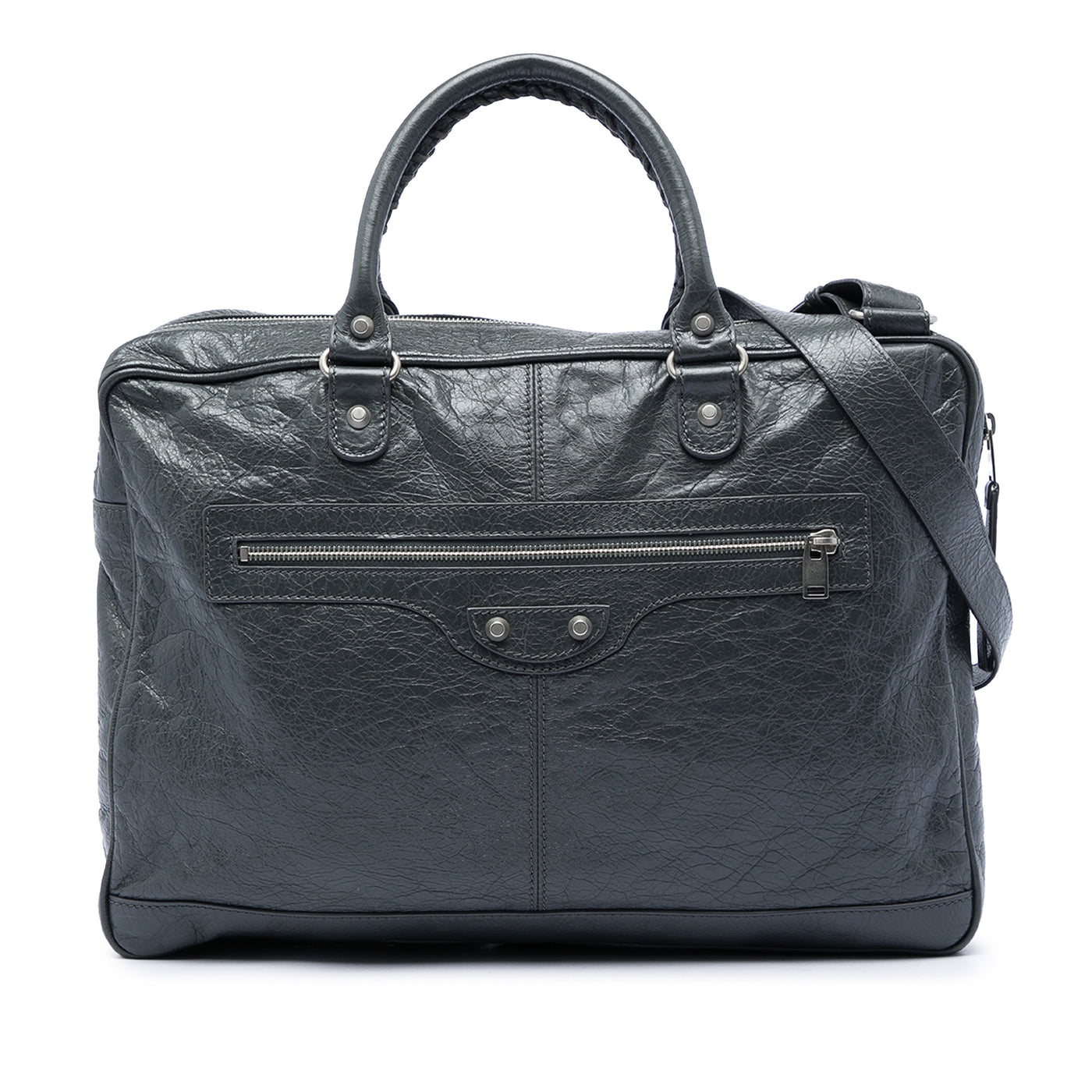 Mini Lambskin Motocross Classic Folder Business Bag - Image 1