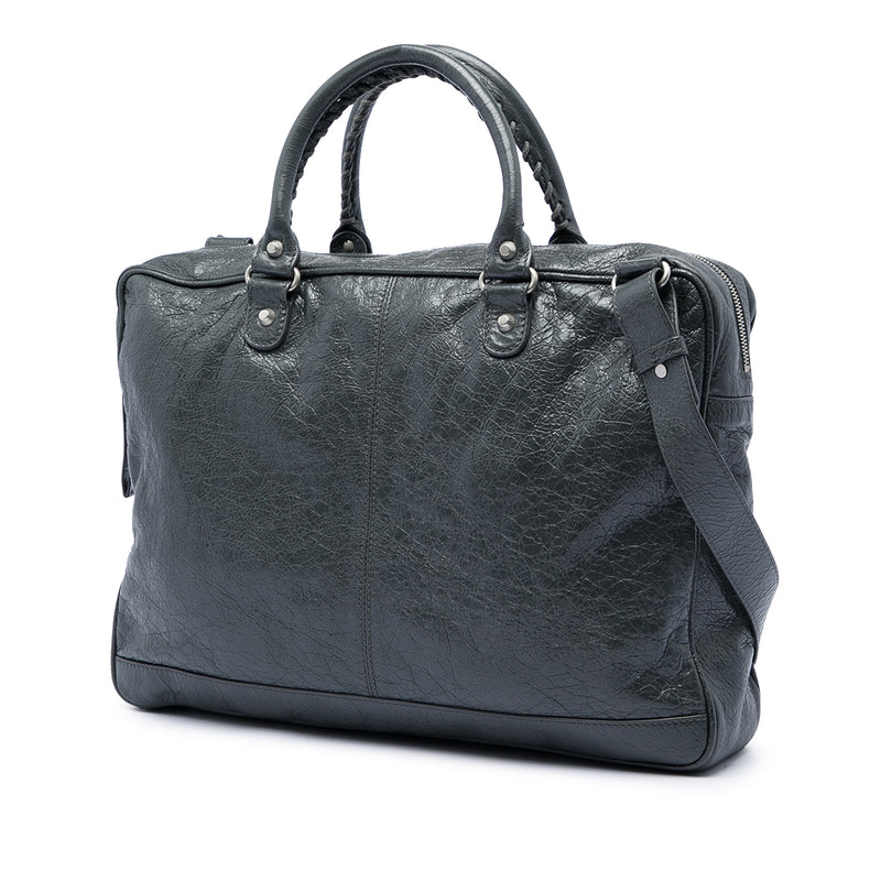 Mini Lambskin Motocross Classic Folder Business Bag - Image 2