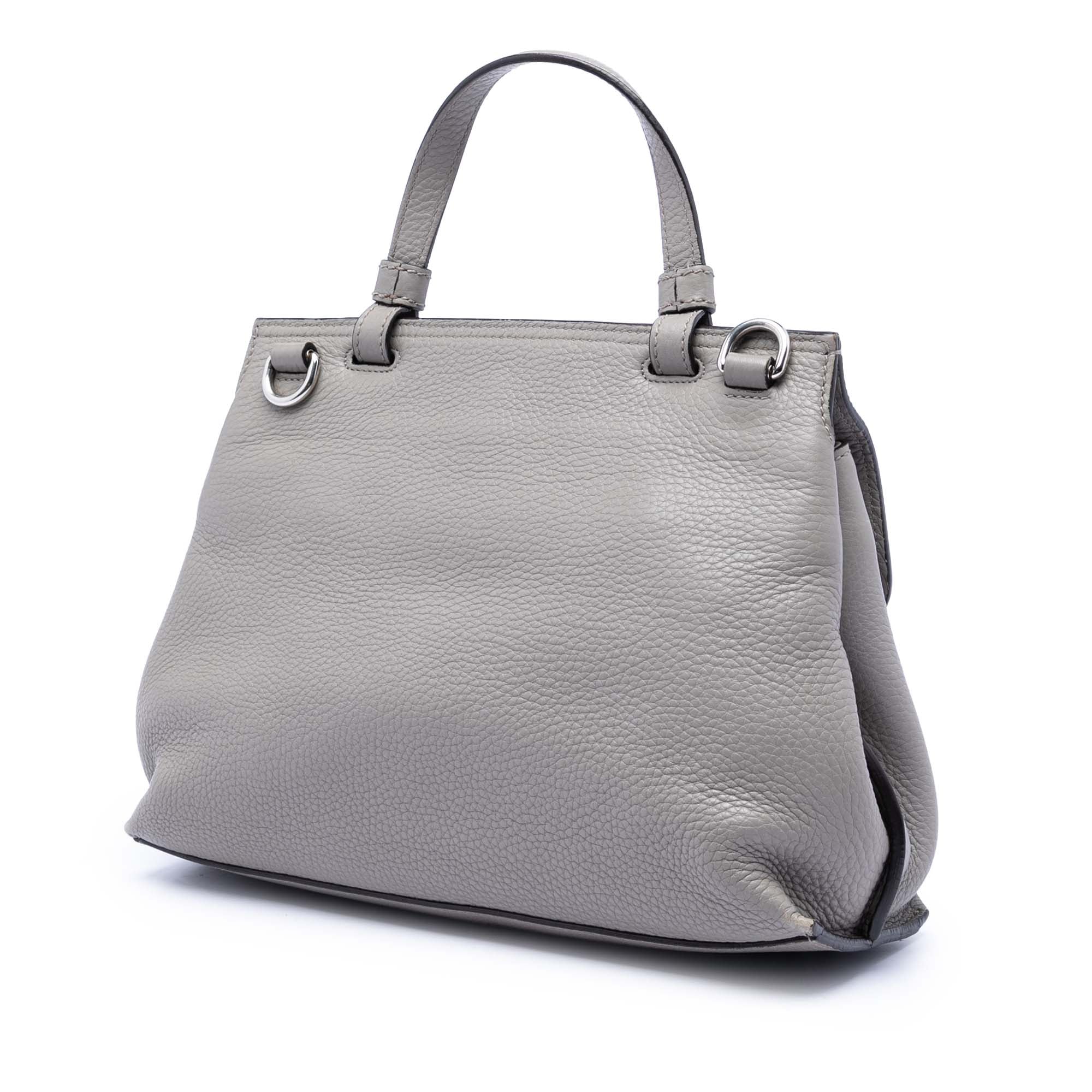 Small Calfskin Bamboo Daily Satchel - Image 2