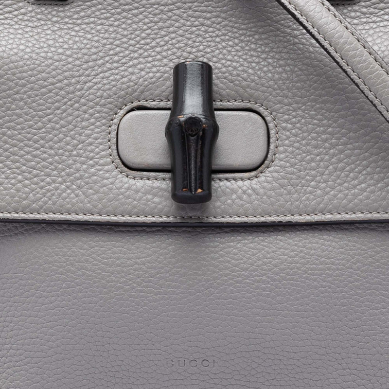 Small Calfskin Bamboo Daily Satchel - Image 6