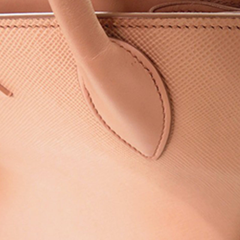 Medium Saffiano Cuir Monochrome Top Handle Tote - Image 12